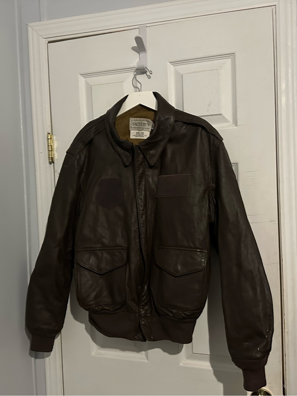 Authentic 1988 U.S. Air Force (USAF) Type A-2 Goatskin Leather Flight Jacket